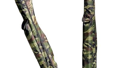 Copechilla Bolsas para Aparejos de Pesca 146cm con cinturón de Hombro Bolsas de Pesca con Cremallera Lateral Impermeable Espesado Camuflaje Caña de Pescar y Equipo de Pesca de Bolsa de Almacenamiento